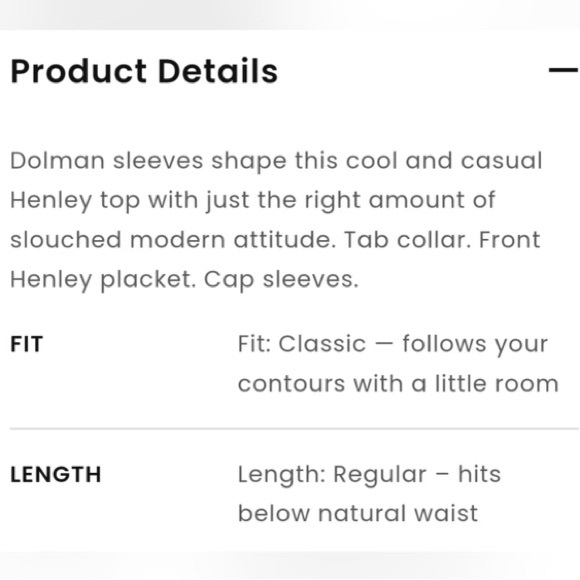 Women’s LOFT Cream Slub Knit Dolman Henley Top Size S NWT! - Picture 4 of 10